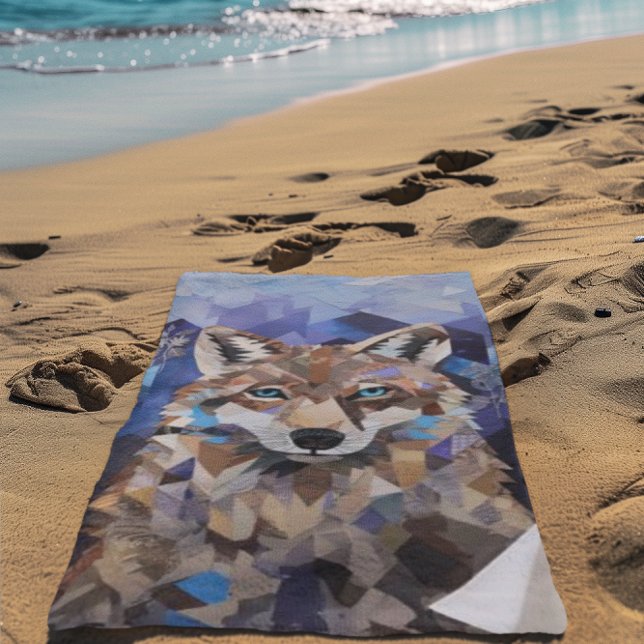 Geometric Wolf Mountain Blanket (Creator Uploaded)