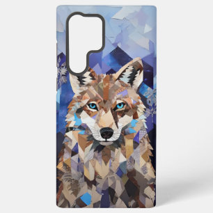 Geometric Wolf Mountain Blanket Samsung Galaxy Case