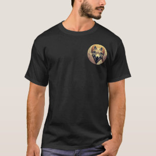 Geometric Wolf Spirit – Sacred Animal Design T-Shirt