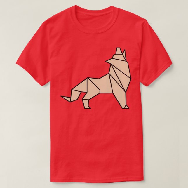 Geometric wolf T-Shirt (Design Front)
