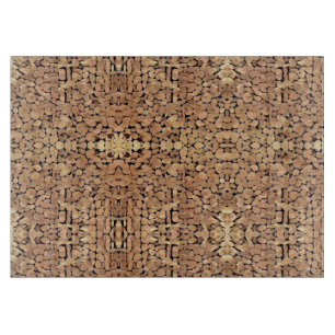 Geometric wood art cutting board