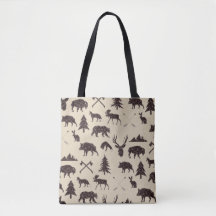 Geometric Woodland Animals | Animal Tote Bag