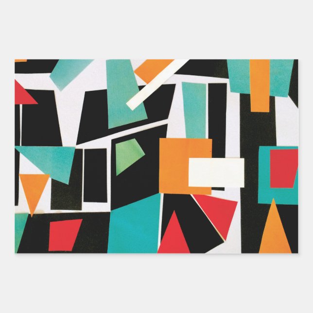 Geometric Wrapping Paper Sheets (Front)