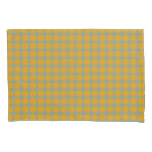 Geometric Yellow Polka Dots on any Colour Pillowcase