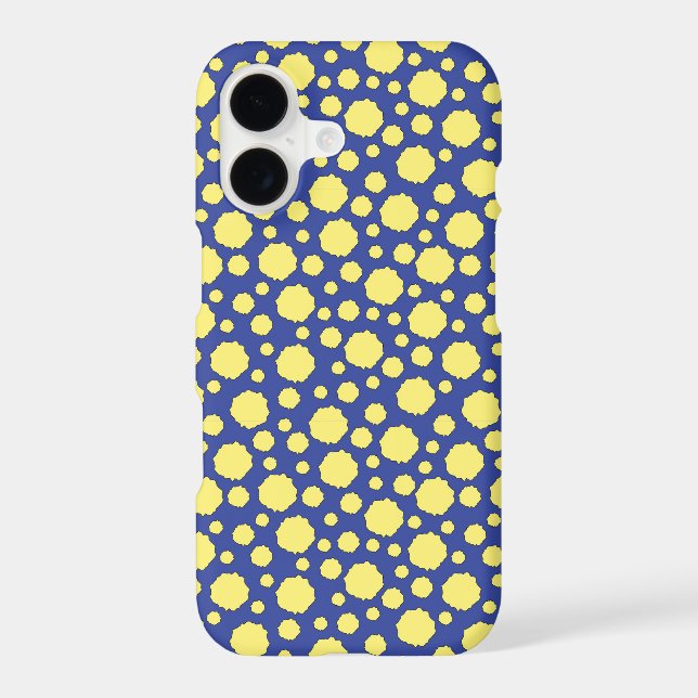 Geometric yellow polka dots samsung phone case (Back)