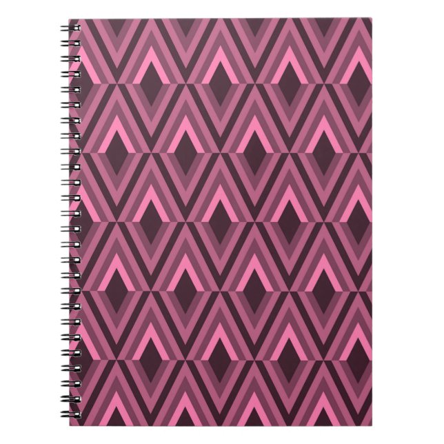 Geometric Zig Zag Ethnic Seamless Notebook (Front)