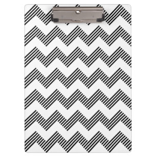 Geometric zigzag pattern clipboard