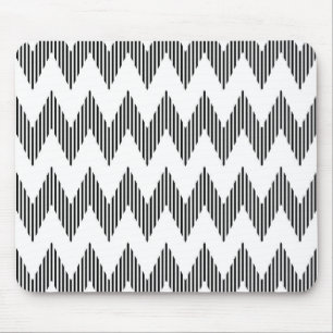 Geometric zigzag pattern mouse mat