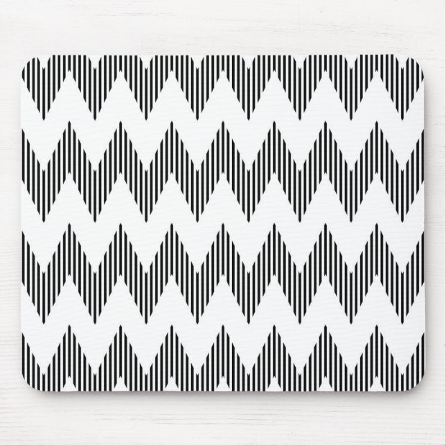 Geometric zigzag pattern mouse mat (Front)