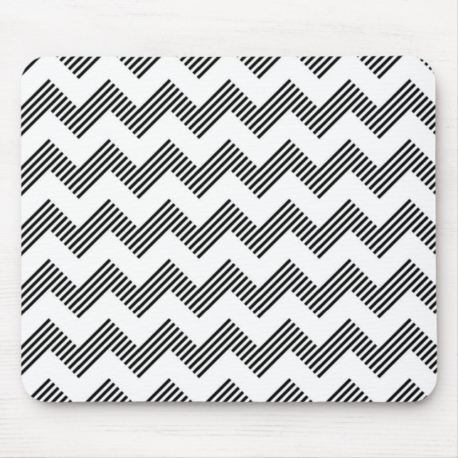 Geometric zigzag pattern mouse mat (Front)