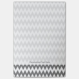 Geometric zigzag pattern post-it notes
