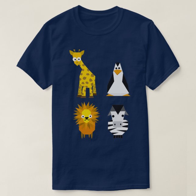 Geometric zoo T-Shirt (Design Front)
