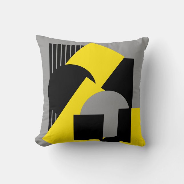 Geometrical abstract art deco mash-up2 cushion (Front)