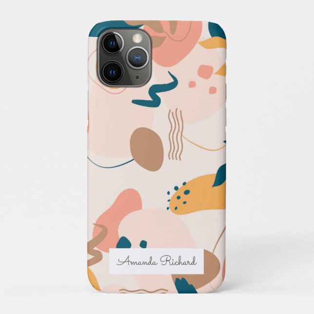 Geometrical abstract minimal modern pastel   Case-Mate iPhone case (Back)
