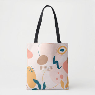 Geometrical, Abstract, Minimal, Modern, Pastel Tote Bag