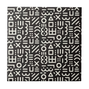geometrical abstract pattern tile