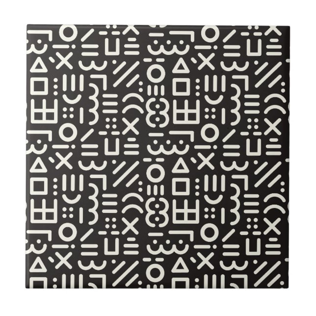 geometrical abstract pattern tile (Front)