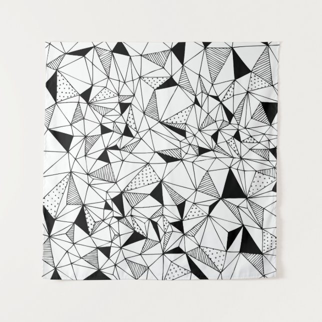 Geometrical Abstract: Polygonal Background Art. Tapestry (Front)