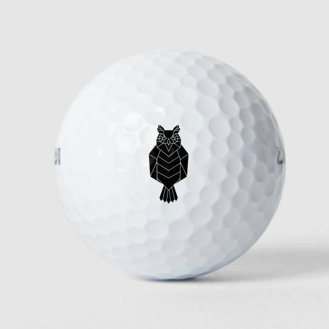Geometrical Animal Owl Deer Golf Balls (Front)