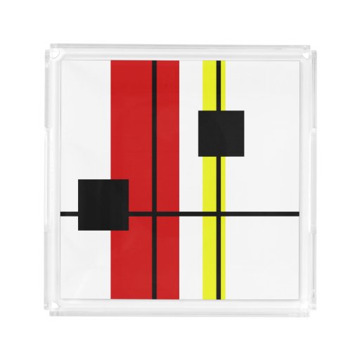 Image of Geometrical design Acrylic Tray