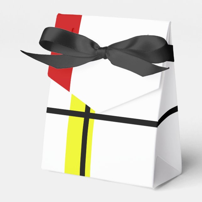 Geometrical design favour box (Front Side)