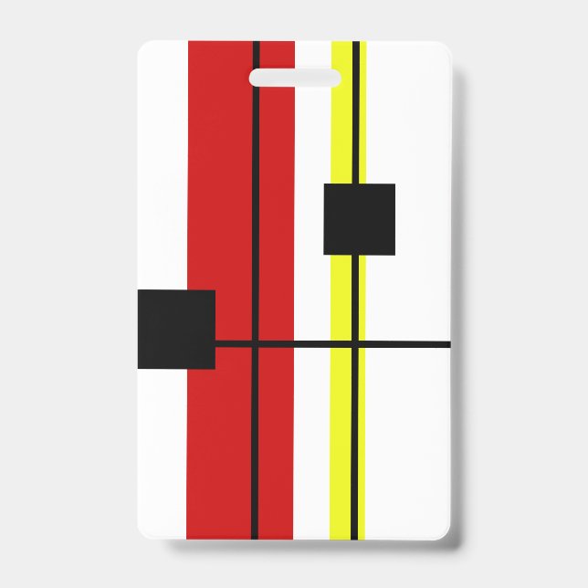 Geometrical design ID badge (Front)