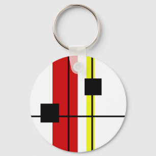 Geometrical design key ring