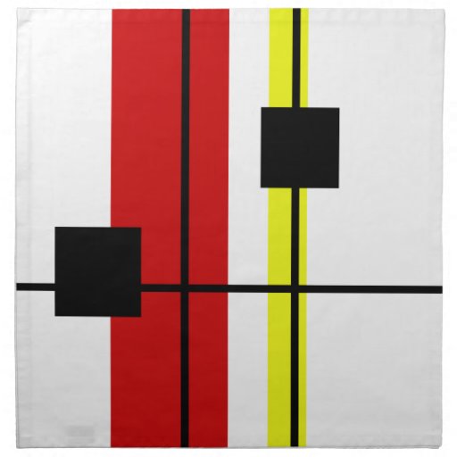 Image of Geometrical design Napkin