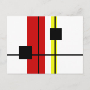 Geometrical design postcard