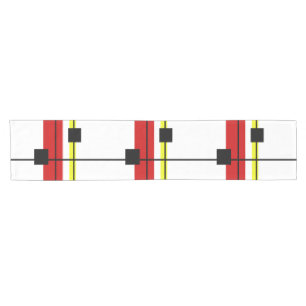 Geometrical design short table runner