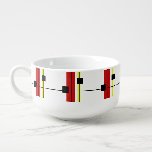 Image of Geometrical design Soup Mug