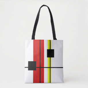 Geometrical design tote bag