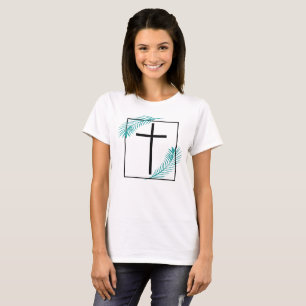 Geometrical Faith Cross Christian Tropical T-Shirt