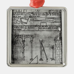 Geometrical figures for construction metal tree decoration