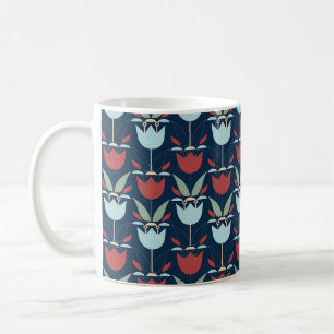 Geometrical Flower: Multi-Coloured Vintage Ornamen Coffee Mug