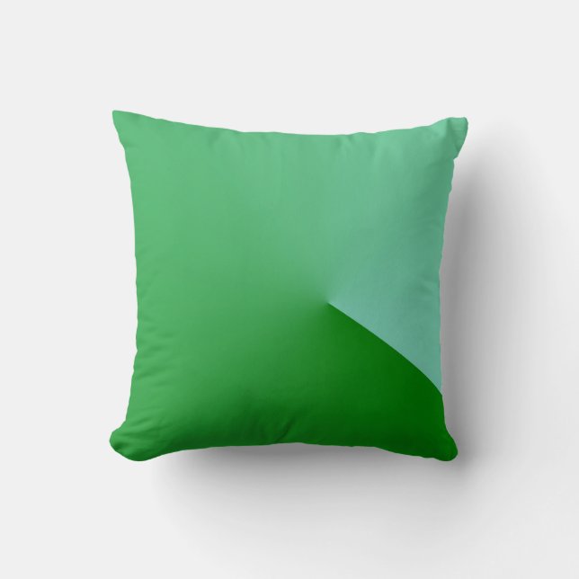 Geometrical Green Pillow (Front)