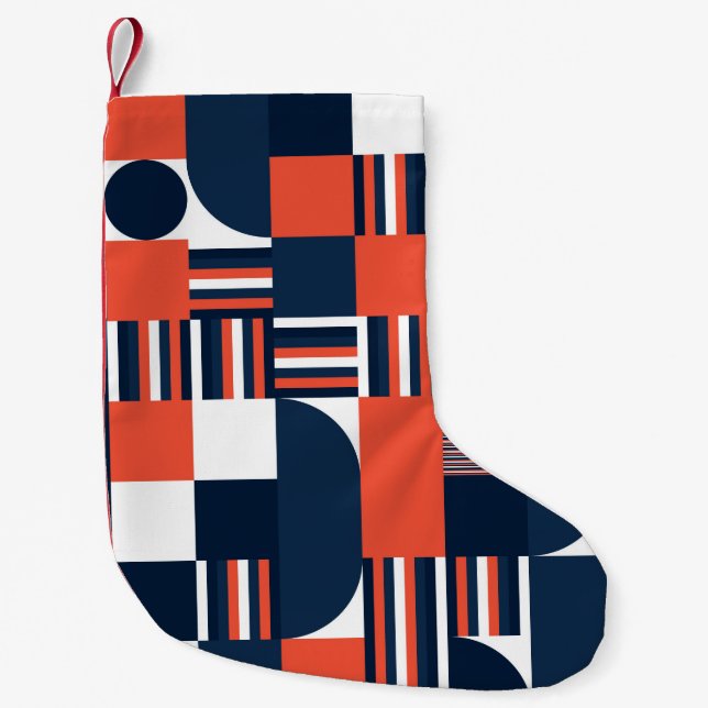 Geometrical modern seamless pattern small christmas stocking (Front)