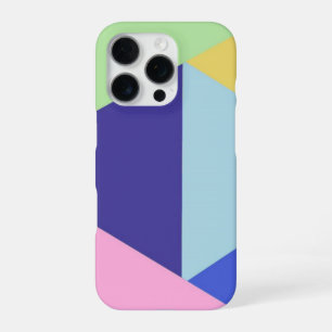 geometrical multicolor art iPhone 16 pro case