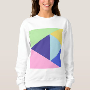 geometrical multicolor art sweatshirt