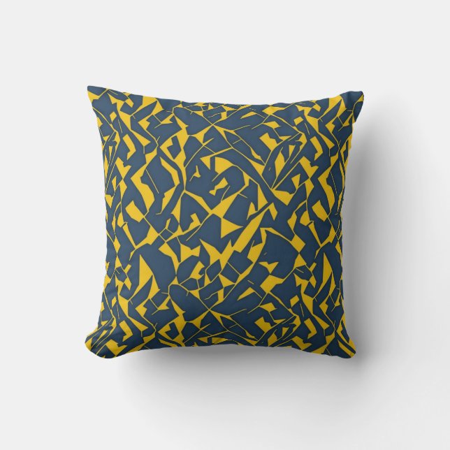 Geometrical pattern Throw Pillow (Front)