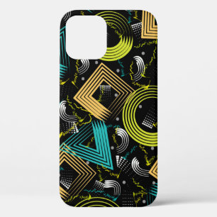 Geometrical Patternbackground,retro,90s,abstract,a iPhone 12 Case