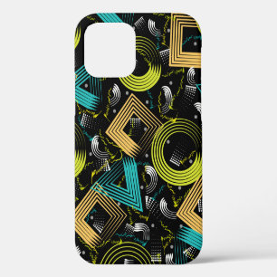 Geometrical Patternbackground,retro,90s,abstract,a iPhone 12 Case