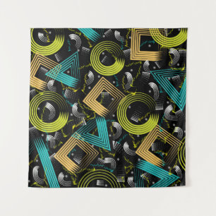 Geometrical Patternbackground,retro,90s,abstract,a Tapestry