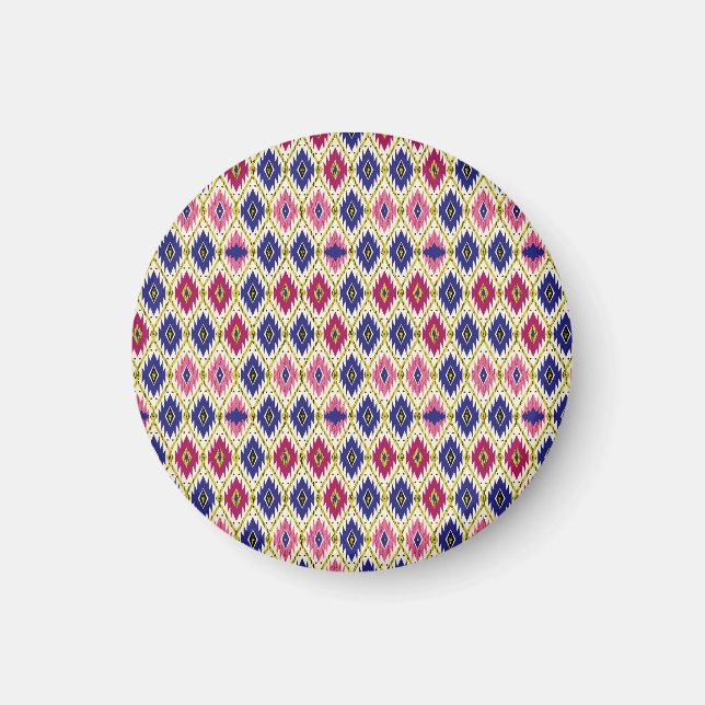 Geometrical Patterns: Traditional Textile Illustra Magnet (Front)