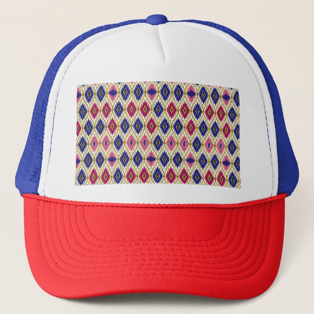 Geometrical Patterns: Traditional Textile Illustra Trucker Hat (Front)