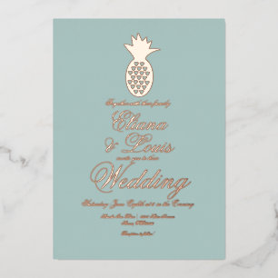 Geometrical Pineapple Wedding Pressed