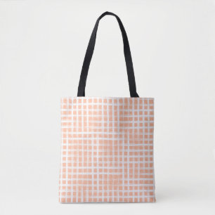 Geometrical Pink Lines: Seamless Raster Tote Bag