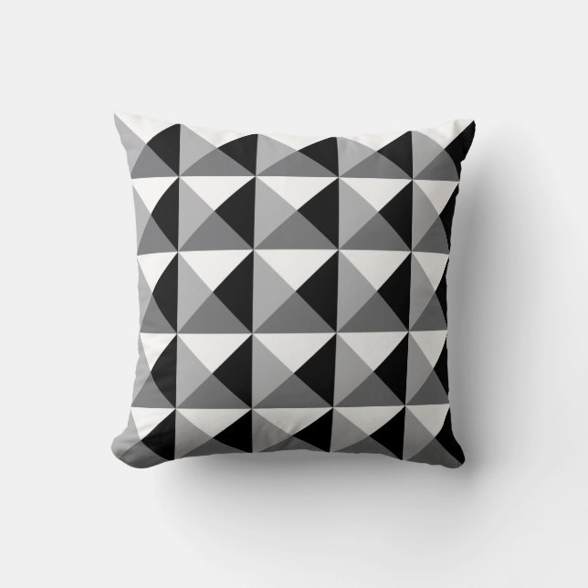 Geometrical Pyramids Cushion (Front)