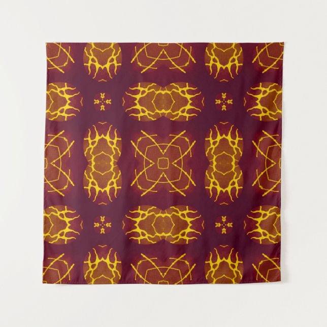 Geometrical Seamless Print Retro design. Geometric Tapestry (Front)