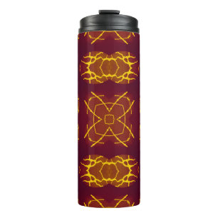 Geometrical Seamless Print Retro design. Geometric Thermal Tumbler